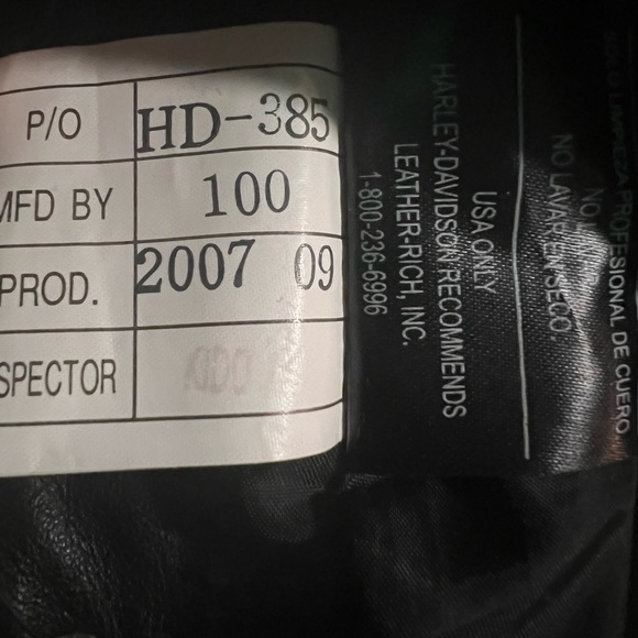 🏍️ 🎄 Vintage Ladies Harley-Davidson leather vest. Only worn a few times. - Picture 6 of 7